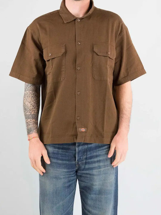 Dickies Къс Ръкав Риза в Широка Кройка Timber Brow