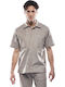 Μακρυμάνικo Λινό Overshirt Sand Beige