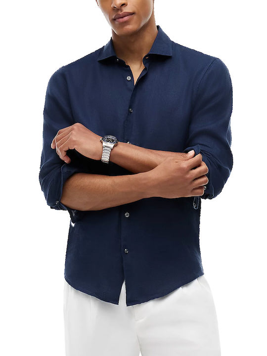 Tommy Hilfiger Μακρυμάνικo Λινό Πουκάμισο σε Στ...