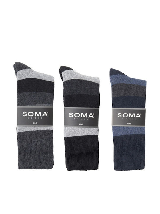 Soma Ανδρικές Κάλτσες με Σχέδια Πολύχρωμο 3Pack