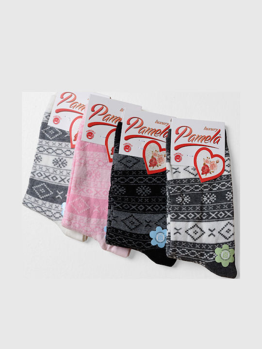 Pamela Șosete Pentru Femei Cu Modele Multicolore 4Pack