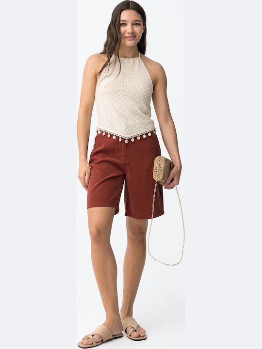 Damen Bermudas Orange