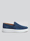 Suede Ανδρικά Loafers σε Μπλε Χρώμα