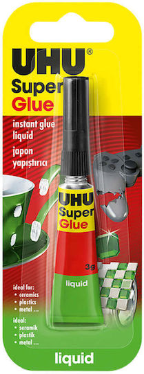 UHU Υγρή Κόλλα Στιγμής Super για Ύφασμα 3gr
