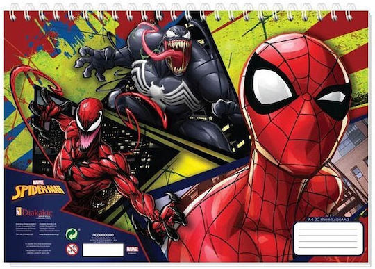 Drawing Pad Spiderman A4 30 Sheets 2 Sides 508770