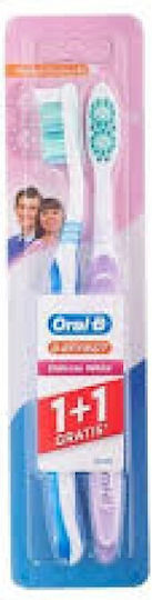 Oral-B Promo Toothbrush Medium Light Blue / Purple 2 Pieces