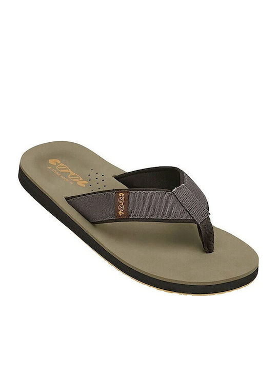 Cool Men's Flip Flops Khaki Cool Men's Flip Flops Khaki