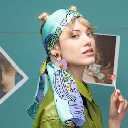 Emmanuelle Silk Γυναικείο Μεταξωτό Φουλάρι Πολύχρωμο Emmanuelle Silk Γυναικείο Μεταξωτό Φουλάρι Πολύχρωμο
