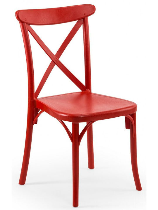 Gartenstühle Kunststoff Capri Rote 49x54x90cm