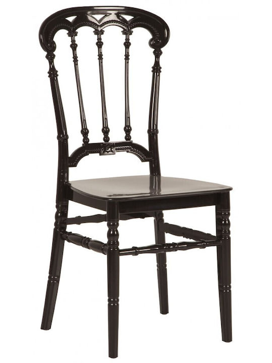 Scaun De Exterior Din Plastic Roma Negru 38x42x...