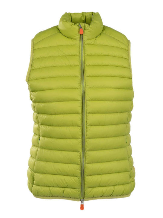 Save The Duck Damenjacken Ärmelloses Puffer Winter Jacke Grün