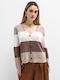 Women's Knitted Multicolour Cardigan