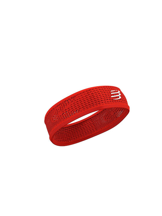 Compressport Тънка Спортна Лента За Глава Червена