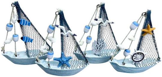 Miniatură Decorativă Navă Din Plastic 11x3x14cm 8 Bucăți