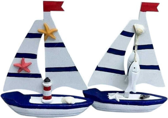Decorative Plastic Ship 2 Pieces