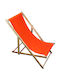 Sezlonguri Din Lemn Culoare Portocalie 140x60x80cm