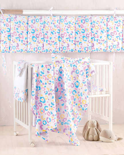 Rythmos Set Baby Duvet Cover with Pillowcase Candy Multicolour 110x160cm