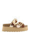 Women's Flat Sandals Gold
