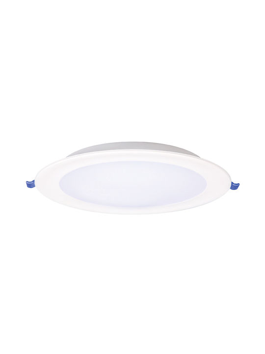 Powertech Kunststoff Deckenstrahler mit Eingebauter LED und Natürliches Weiß Licht Weiß 10x10cm Powertech Kunststoff Deckenstrahler mit Eingebauter LED und Natürliches Weiß Licht Weiß 10x10cm