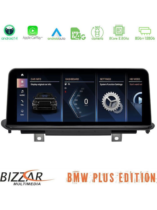 Bizzar Auto-Audiosystem Für BMW X5 / X6 2015-2017 Mit Touchscreen 10.25" Bluetooth USB Eingebautes Wi-Fi GPS Apple CarPlay Android Auto