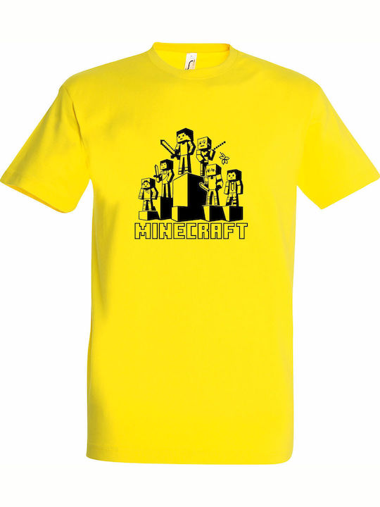 T-shirt Unisex " Minecraft Video Game Characters Fanart " Lemon