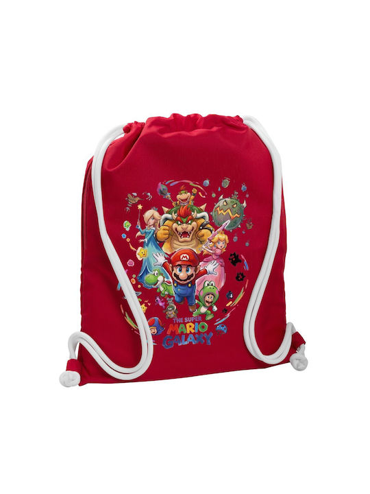 Koupakoupa Mario Galaxy KP_33764 Gym Bag Red Sp...