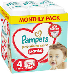 Pampers Premium Care Nr. 4 für 9-15 kg 124 Stk. Pampers Premium Care Nr. 4 für 9-15 kg 124 Stk.