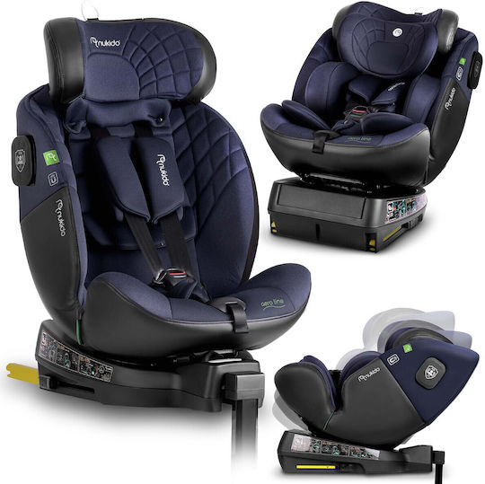 Nukido Prestige Καθισματάκι Αυτοκινήτου i-Size με Isofix Black / Navy Blue 0-36 kg