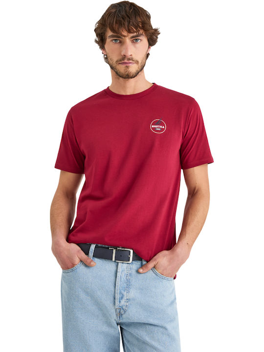 Nautica Tricou Roșu Închis