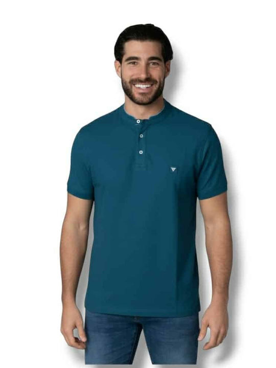 Frank Tailor Short Sleeve Blouse Petrol