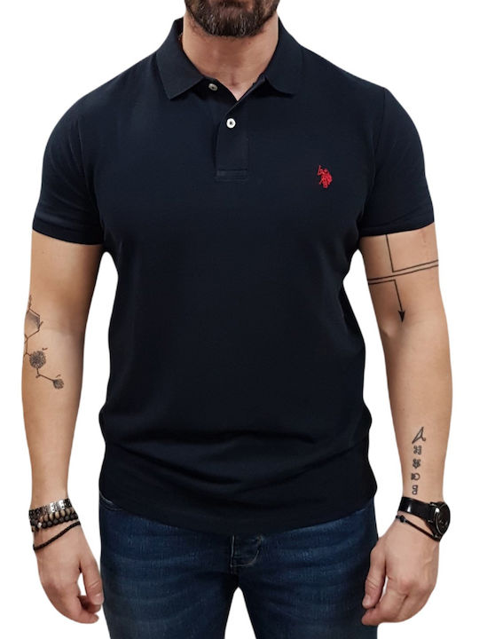 U.S. Polo Assn. Polo Bluză Cu Mânecă Scurtă Neagră