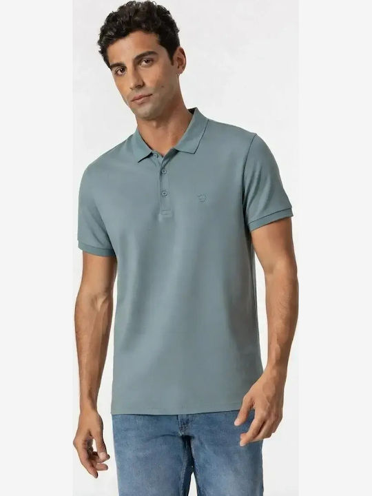 Tiffosi Polo Short Sleeve Petrol Blue Blouse