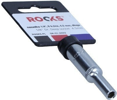 Rooks Καρυδάκι Μακρύ με Καρέ Υποδοχής 1/4" Διάμετρος 4.5mm