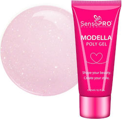Polygel Modella Sensopro Milano Rosa Twinkle 15ml