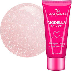Polygel Modella Sensopro Milano Rosa Glanz 15ml