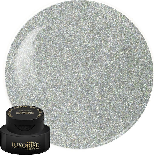 Gel Uv Nail Art Babyboomer Luxorise Cushion Ombre Argintiu Whispers 2ml