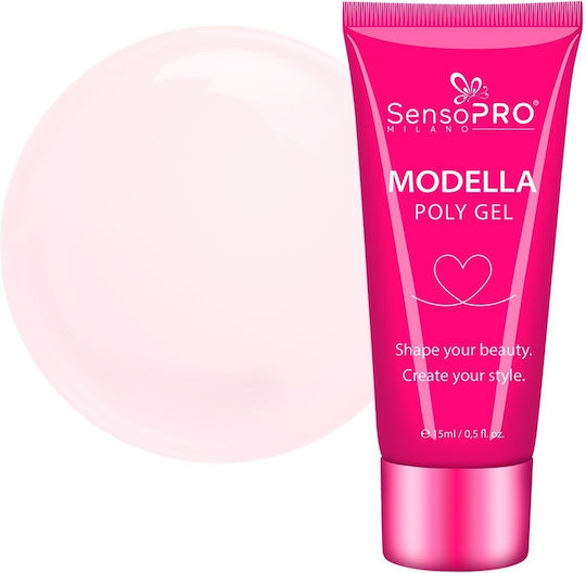 Полигел Modella Sensopro Milano Pure Blush 15 мл