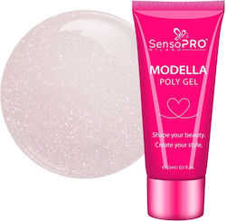 Polygel Modella Sensopro Milano Blush Perle 15ml