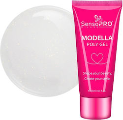 Polygel Modella Sensopro Milano Milky Glow 15ml