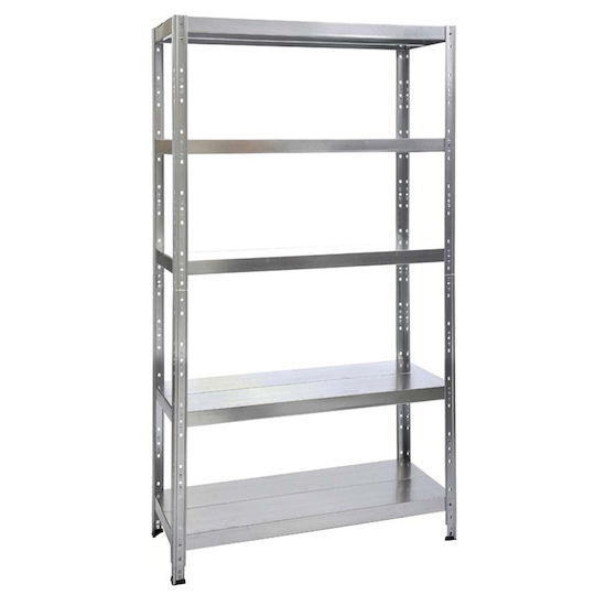 Bulle Dexion Galvanized Rack 120x50x200cm With 5 Shelves Total Load Capacity 1300kg