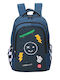 Lyc Sac Skate School Backpack Elementary Blue 29.5L