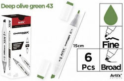 Artix Markers Designing Deep Olive Green