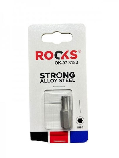 Rooks Screwdriver Bit 10 Mm 3/8 Ribe M9 X 30 Mm S2