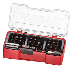Teng Tools Impact Screwdriver Bits Set 1/4 30 Pieces