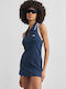 Summer Mini Athletic Sleeveless Dress Blue