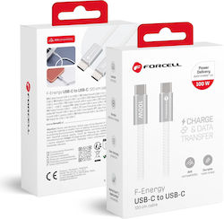 Forcell USB 2.0 USB-C male - USB-C 100W 1.2m