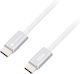 Forcell USB 2.0 Cable USB-C male - USB-C 60W Λευκό 1.2m