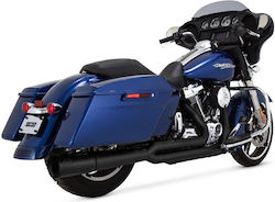 Vance & Hines Комплект За Изпускателна Система За Мотоциклет 2-1 Harley Davidson '17 '25 Flt Touring Черна Pro Pipe Pcx Exhaust Black