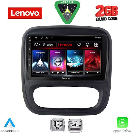 Lenovo Автомобилна Аудио Система За Opel Vivaro Renault Trafic Nissan NV300 2014-2019 Bluetooth USB WiFi GPS Apple CarPlay Android Auto С 9" Touch Screen