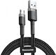 Καλώδιο Usb Micro Usb Baseus Cafule 2.4a 1m Γκρι-μαύρο